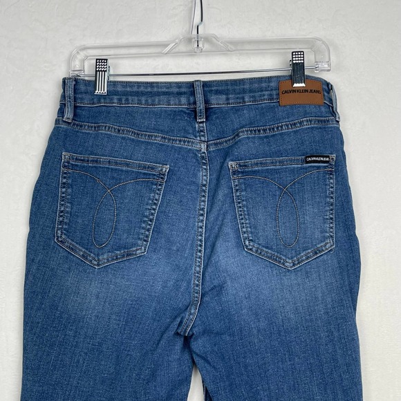 Calvin Klein Jeans Repreve Strait Leg Mid Rise Stretch Medium Wash SZ 10 30Waist - Picture 4 of 13